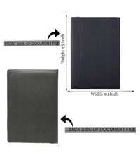 Leather 2D Ring File F/S Size