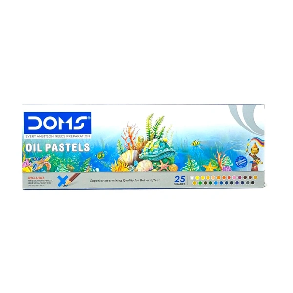 Doms Oil Pastels 25 Shades 100mrp