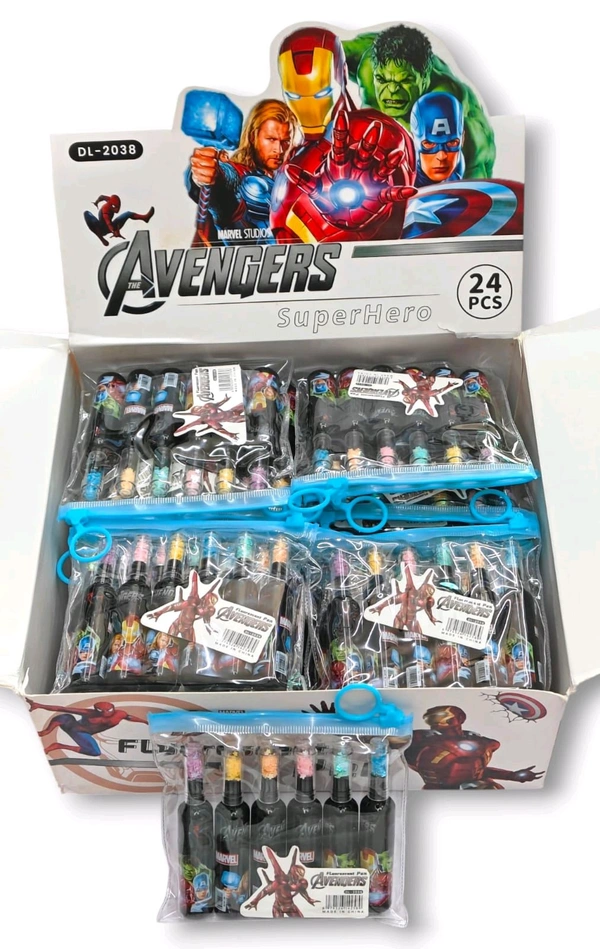 Highlighter Bottle Shape Avengers (6 Color Set)
