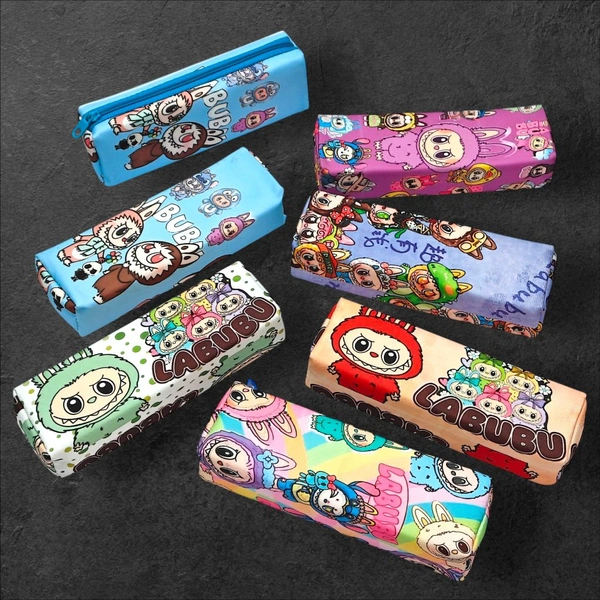Pouch Square 1 Zip Labubu Design