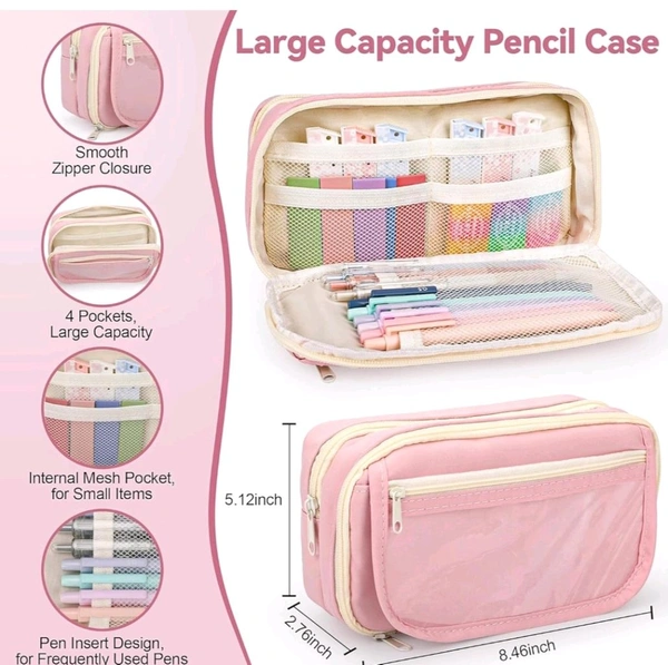 KS-PC-101 Pencil Pouch 3 Pocket