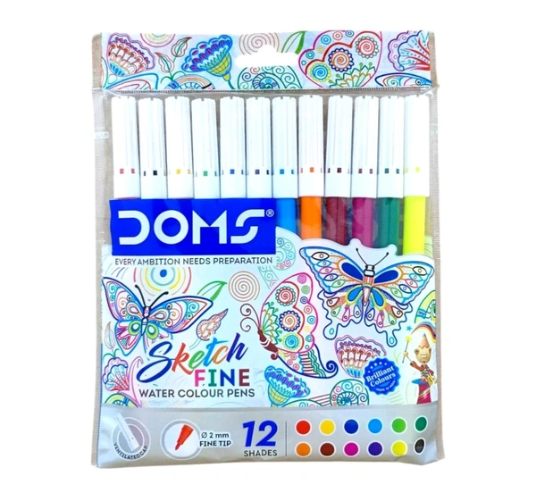 Doms Sketchpen 30mrp 12 Shades