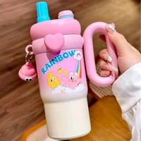 Tumbler with Straw and Spout Lid 900ml