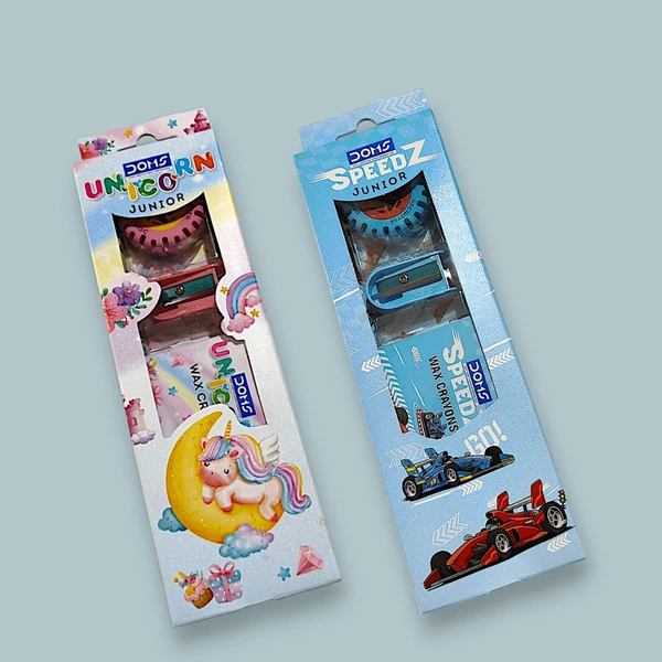Doms Speedz/ Unicorn Junior Stationery Kit 30mrp Mix