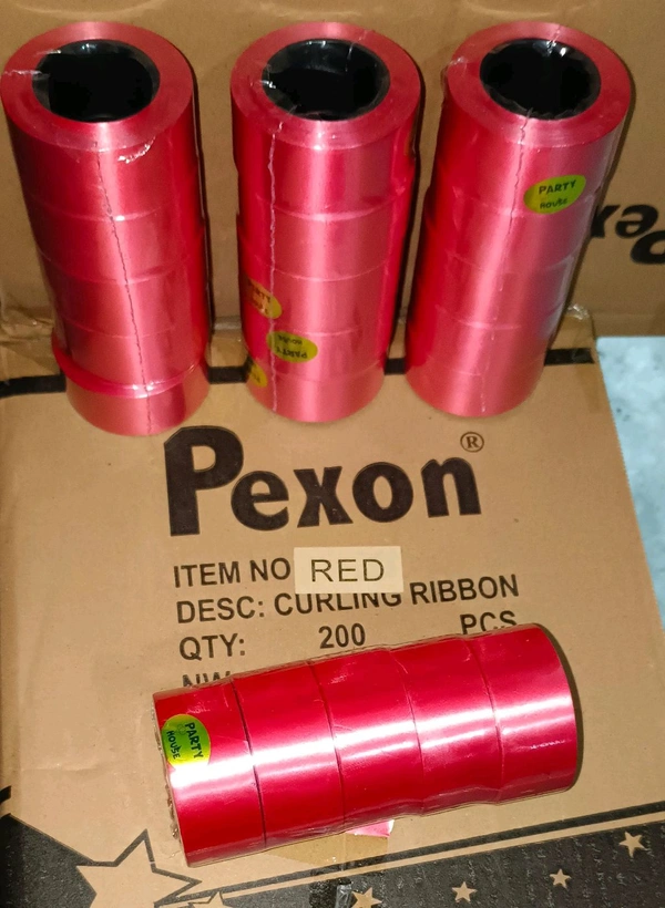 Sartin Curling Ribbon 1inch (5pc) Red