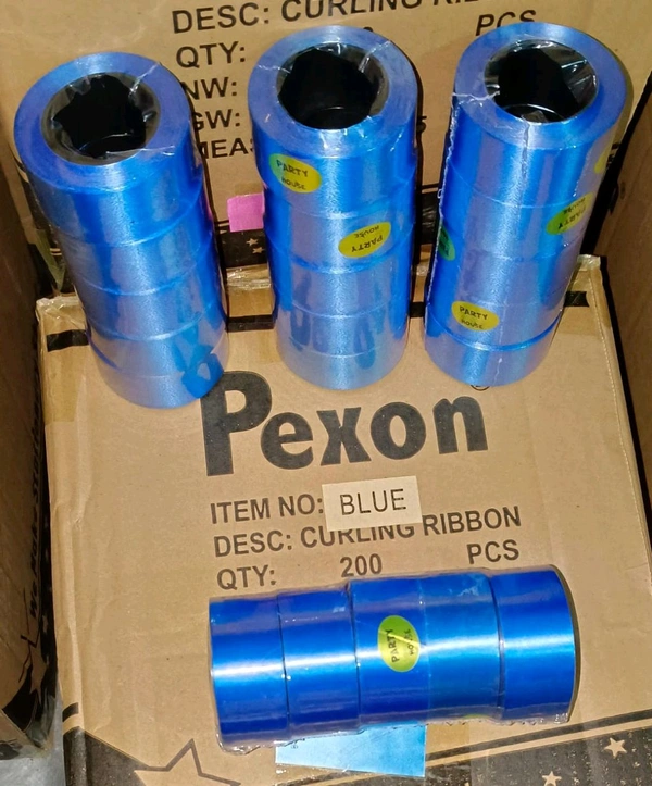 Sartin Curling Ribbon 1inch (5pc) Blue