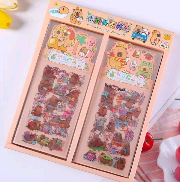SZ-135 Stickers PET Transparent (3sheets)