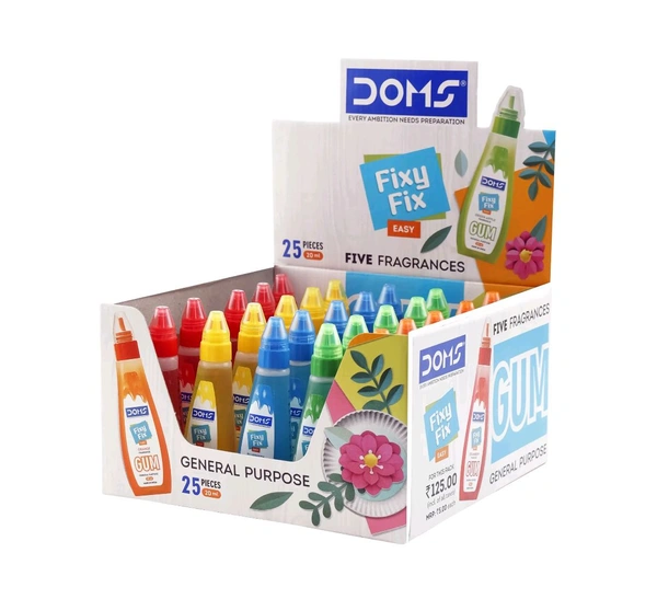 DOMS Fixy Fix Fragrance Gum 20ML 5mrp (25pc Display)