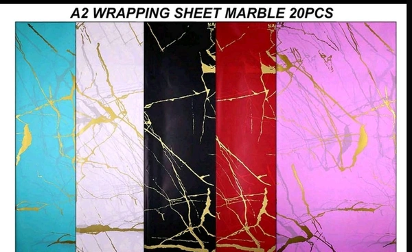 Bouquet Wrapping Sheet 58x58cm (20sheets Pack) Marble