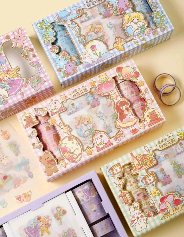 Washi Tape With Sticker Set Big