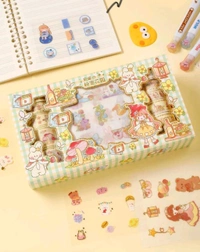 Washi Tape With Sticker Set Big