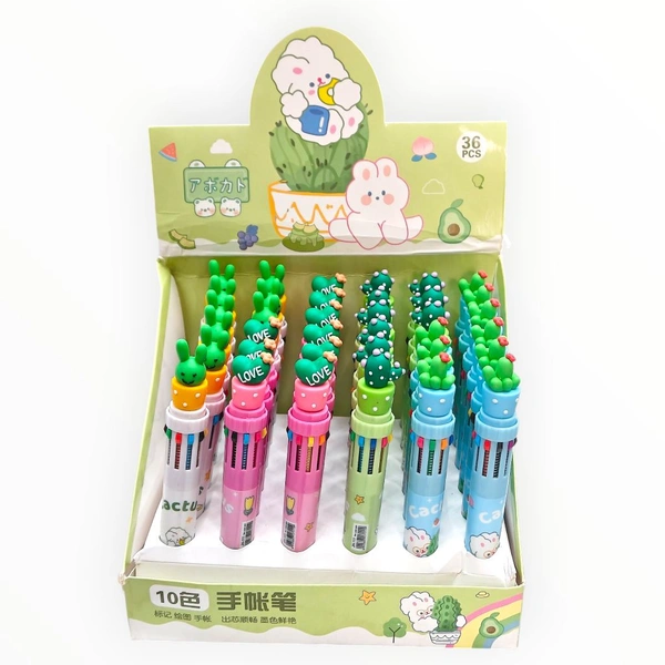 Pen 10 In 1 Mix Characters (36pc Pack)