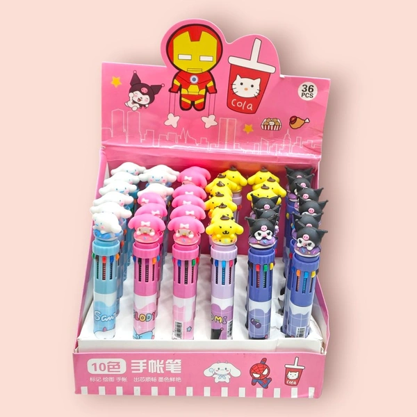 Pen 10 In 1 Mix Characters (36pc Pack)