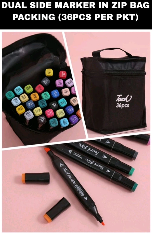 Dual Side Marker 36 Color Pouch 