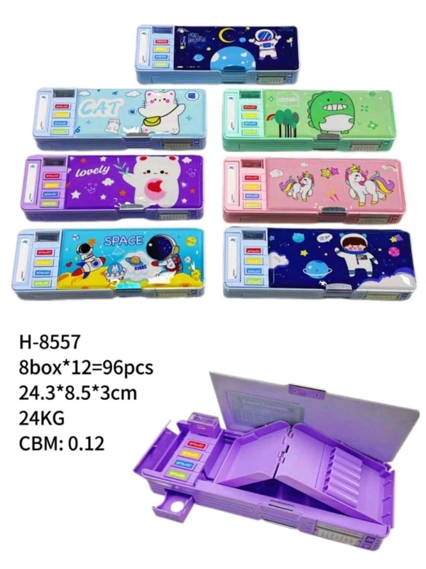 H-8557 Magnet Pencil Box 4 Button