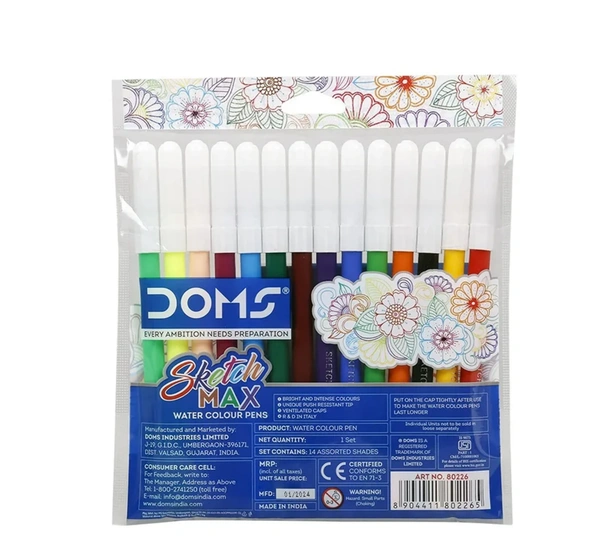 Doms Sketchmax 14 Shades 35 MRP
