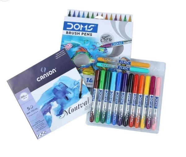 Doms Brush Pen 14 Shades (MRP-200)