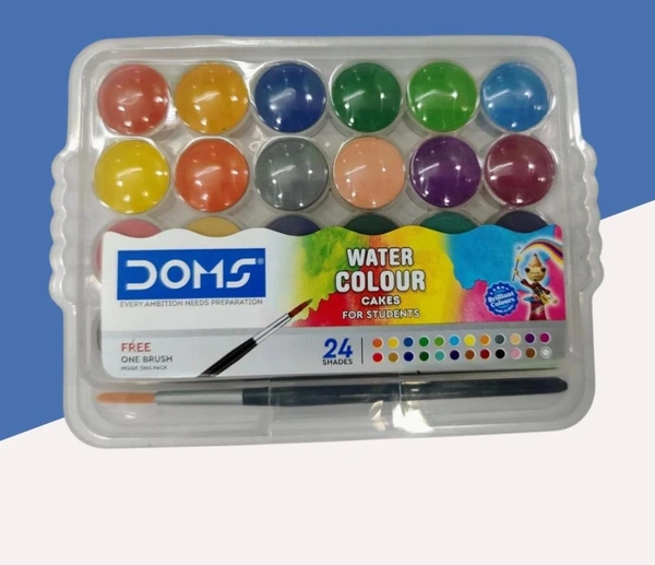 Doms Water Colour Cakes - Small ( Pack of 24)