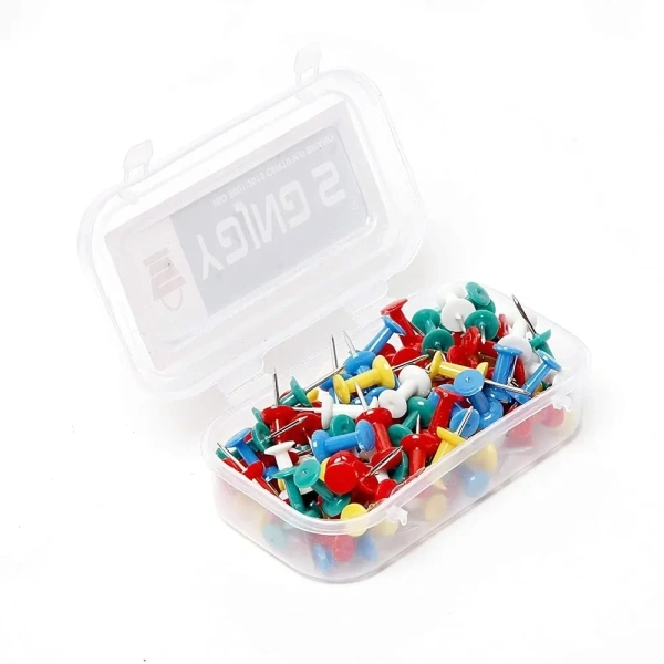 Plastic Push Pin Dabbi (50pc)