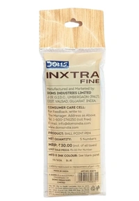 Doms Inxtra Fine Ball Pen (5pc) - Blue