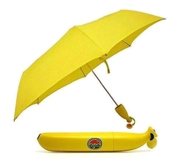 Banana Foldable Umbrella  - Yellow