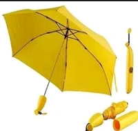 Banana Foldable Umbrella  - Yellow