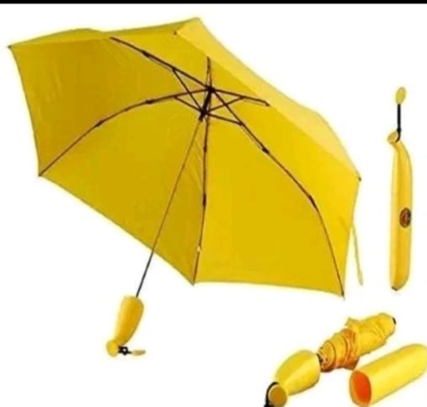 Banana Foldable Umbrella  - Yellow