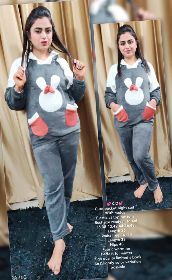 Cute pocket night suit  - 40