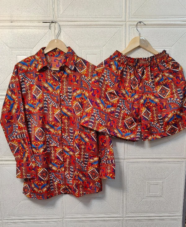2212 JAIPURIA SHORT CORD SET - XL