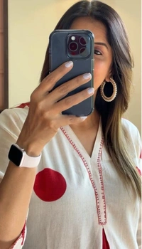 225 Colour Cream and ππ red polk KDJ - XXL-44