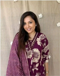 SF5 5641 Pure fine Cotton fabric Havy Embroidery Work Kurti with Pant with cotton  Dupatta
 - Purple, L-40