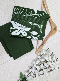 LCJ 5656  New Stylish  rayon  kottan kurti pant set 
 - Green, XL-42