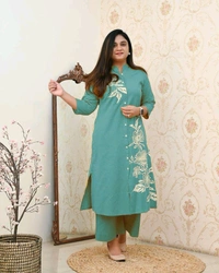 JKW 5657 *New RAYON Cotton  coord set Perfect Traditional  - 2XL-44