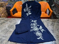 JKW 5658 
*New arrival pure Premium Rayon Cotton Kurti With Pant - Blue, L-40