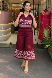 LCW 5661  New Design Launch.*Beautiful                    cotton Cord set Whit Side Pocket  - 2XL-44