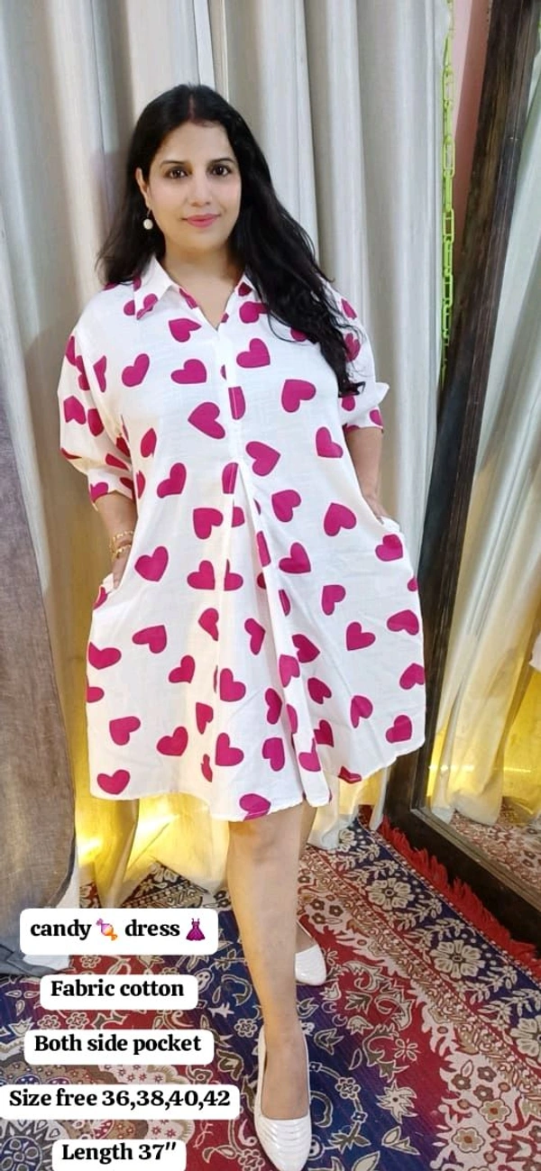 KD18  5670 Short candy dress 
Fabric cotton  - red, XL-42