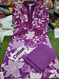 LCW 5684 *New lounch amazing Stylish  kurti pant set 
Very comfortable  and classy - Purple, 2XL-44