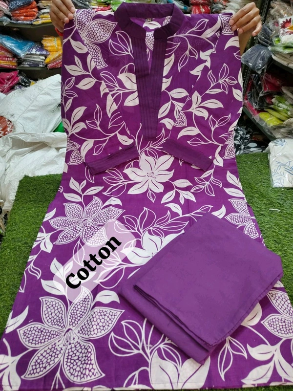 LCW 5684 *New lounch amazing Stylish  kurti pant set 
Very comfortable  and classy - Purple, 2XL-44