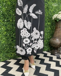 LCW 5692 *Cotton kurti with digital print with pant and Chanderi printed dupatta  - M-38