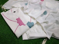 LCW 5699 *New Lonching  Beautiful Heavy qualit cotton  Top pant with Heavy  Embroidery  Work With Malmal Dupatta   - L-40