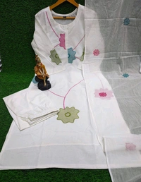 LCW 5699 *New Lonching  Beautiful Heavy qualit cotton  Top pant with Heavy  Embroidery  Work With Malmal Dupatta   - 2XL-44