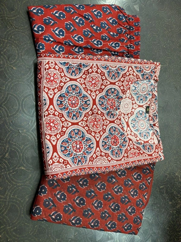 LCW 5709 *New beautiful Kurta Pant With  print dupatta sets Traditional wear Work Hand mirror work - Maroon, XL-42