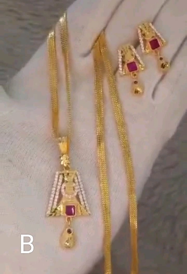 VMC 5710 one gram gold pendant set - B