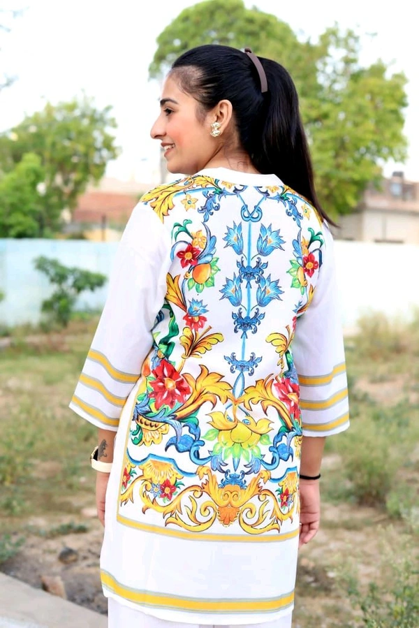 LCW 5712 Get ready for Cotton Lilan cord set*: CottonLilan  Digital Print on allover cord set* 
 - XL-42