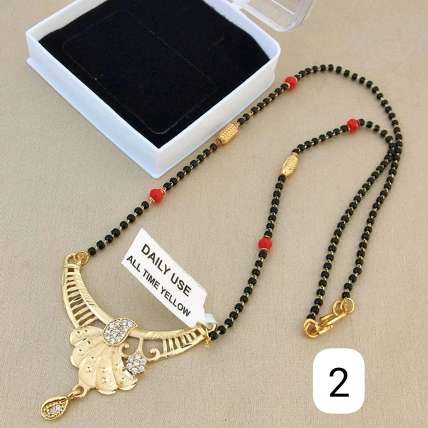 VMC Beautifully Premium Quality One Gram Gold Forming Manglesutra .. - 2