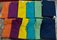 LCW 5736 Beautiful Cotton  cord-set Patch-work & embroidery  - Yellow, XL-42
