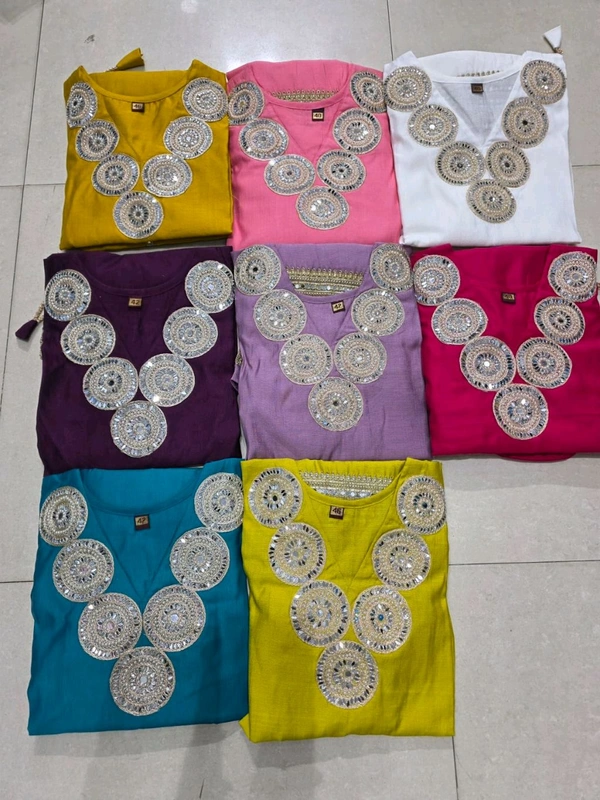 KD18  5766 Most demanding Vichitra cord set vichitra
 with potli - Yellow, M-38