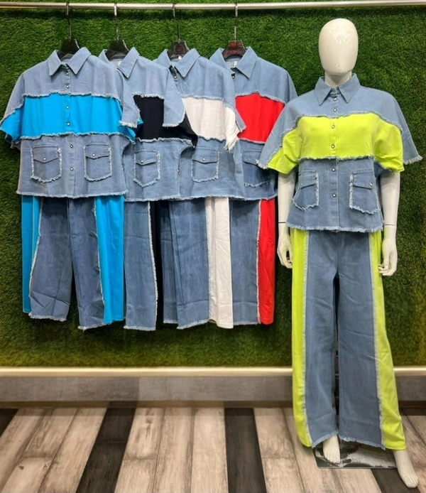 KD18  5782 New Style  Most Demanding Danim Cord set  - Blue, XL-42