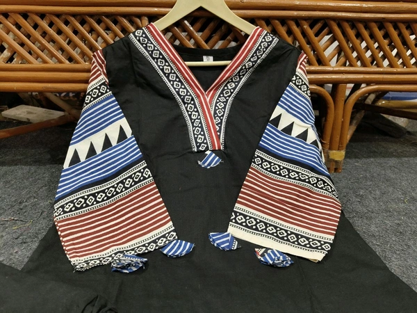 LCW 5784 New Beautiful Pure Cotton Kurti With Pant
 - Black, 2XL-44