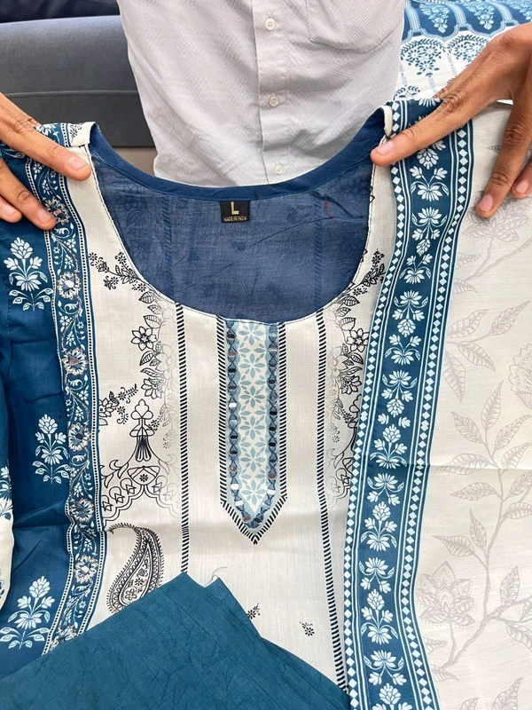 DSS 5786 New Stylish Stunning Berry Silk Kurti Pant Dupatta Set With Hand Mirror Work  - M-38